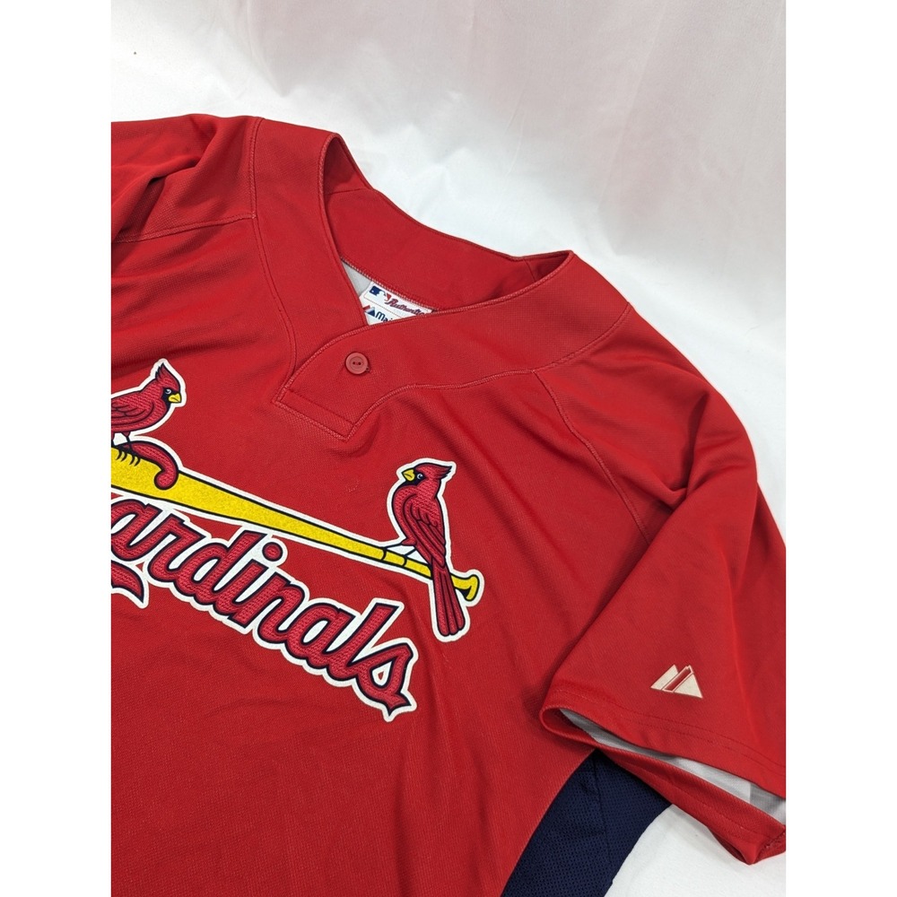 Majestic Authentic Pullover Cool Base Cardinals Baseball Jersey Shirt Size Large